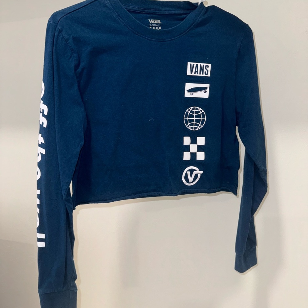 Vans long sleeve crop top